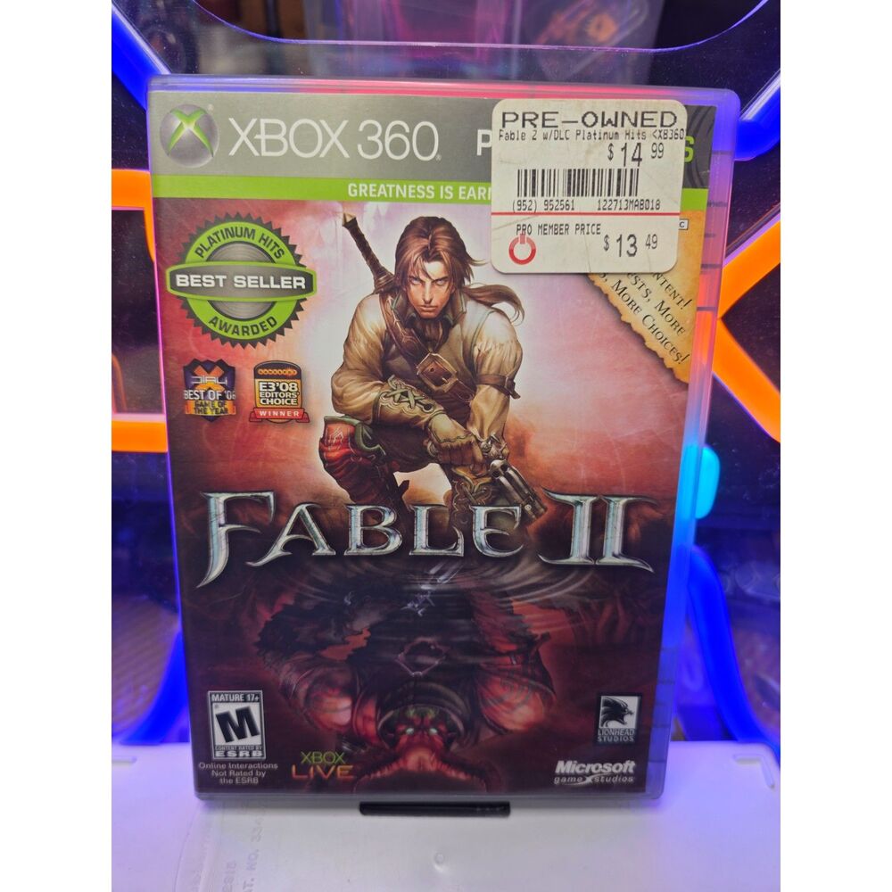 Fable II Platinum Hits for Microsoft Xbox 360 - Excellent!
